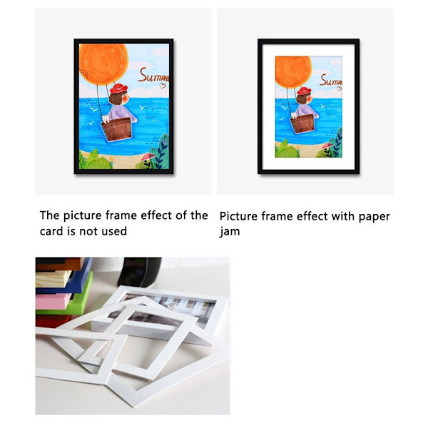 Fotoramme af træ Billedramme HVID White