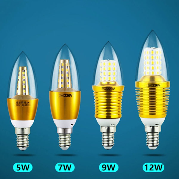 LED-lamppu e14 E27 E27 SILVER TIP SILVER TIP E27Silver Tip