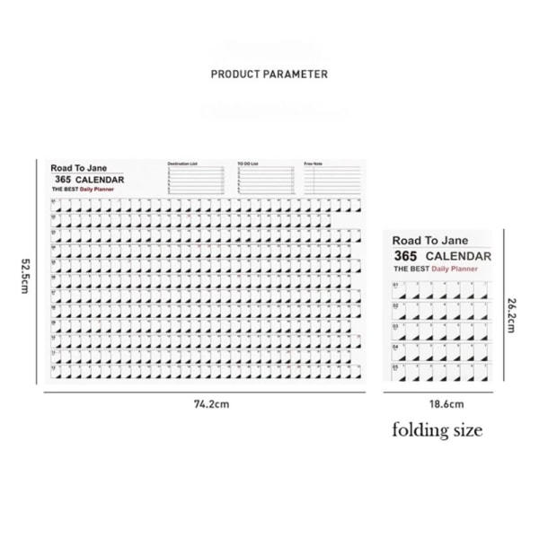 Væghængende kalender kalenderplanlægningsark 02 02 02