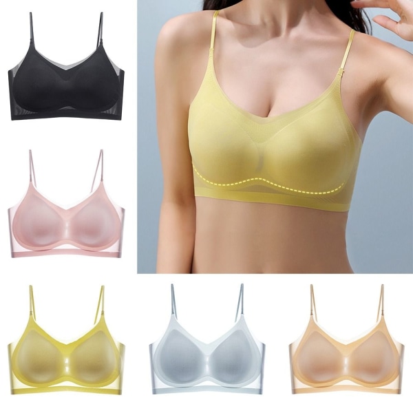 Saumattomat rintaliivit Push Up Bras PINK L Pink L