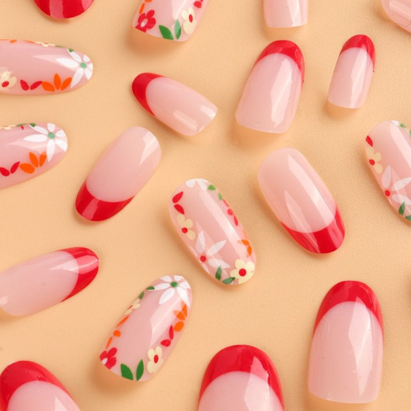 Almond Fake Nails False Nail 2 2 2