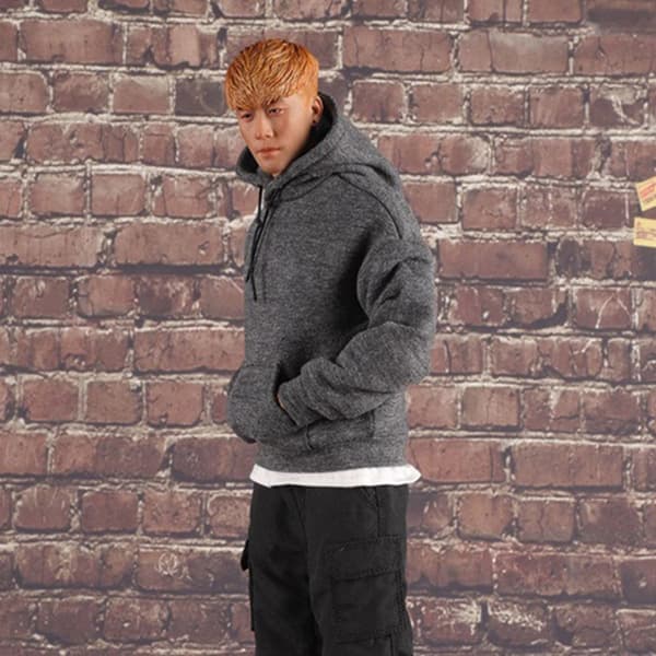 1/6 Miniature Tøj Soldat Casual Pullover BLÅ Blue