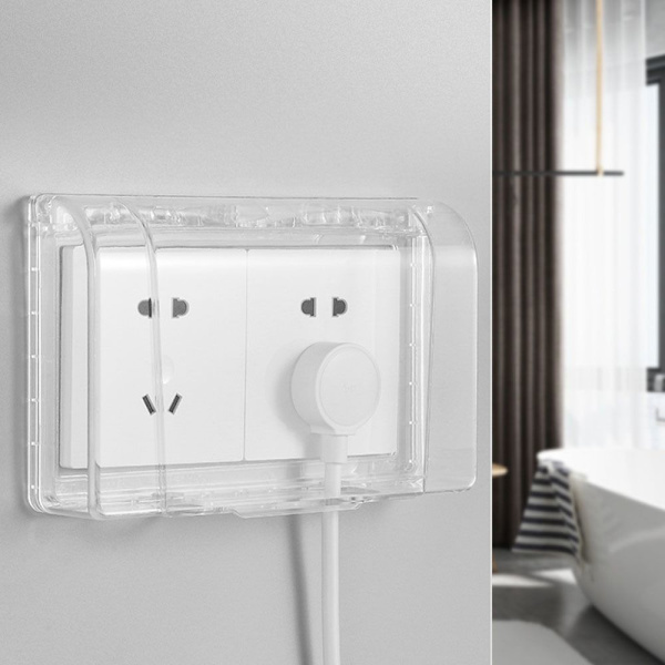 Stänksäker Box Outlet Case VIT White
