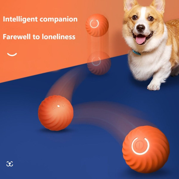 Hundelegetøjsbold Selvbevægende bolde ORANGE orange
