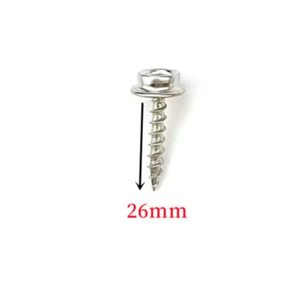 10 st Skruvar med lock Spegelskruvar Sortiment Set Cap Cover
