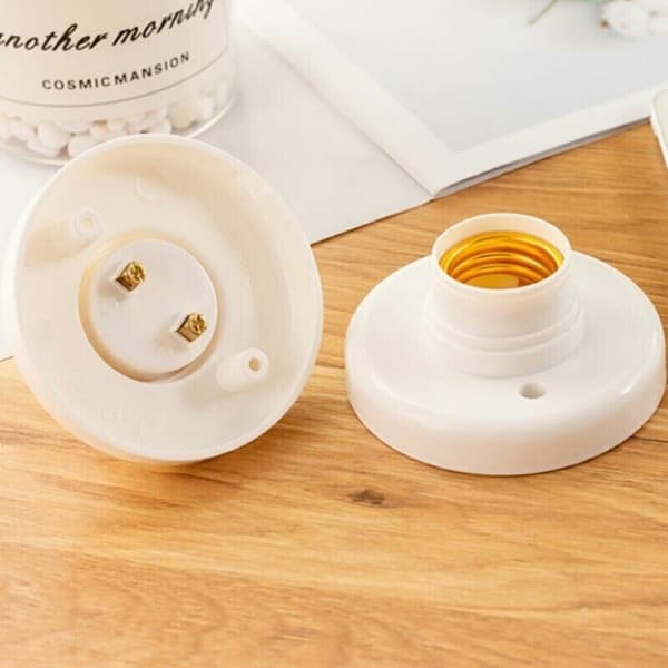 5/10 st glödlampshållare vit lampfäste 5 st 5 st 5pcs
