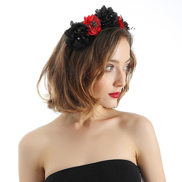 Halloween Flower Pandebånd Halloween Head Hoop E E E