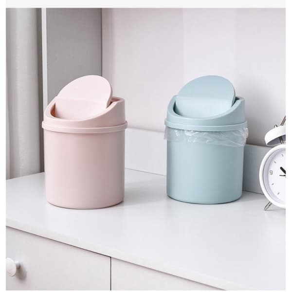 Mini Skrivbordskorg Liten Soptunna ROSA pink
