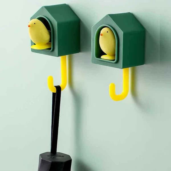 Small Bird Hook Door Ripustimet VIHREÄ 2KPL 2KPL green 2pcs-2pcs