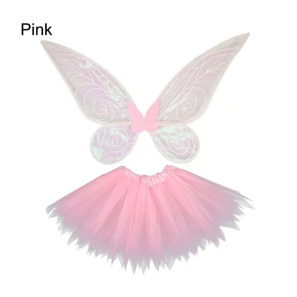 Butterfly Fairy Wings Princess Angel Wings PINK (2 STK) PINK (2 Pink (2 Pcs)