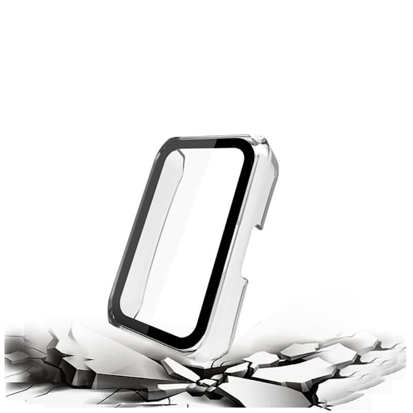 För Huawei Band 6 Case Tempered Film MÖRKGRÖN dark green