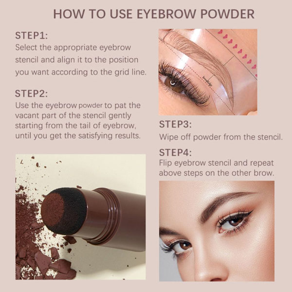 One Step Brow Stamp Shaping Kit Light Brown