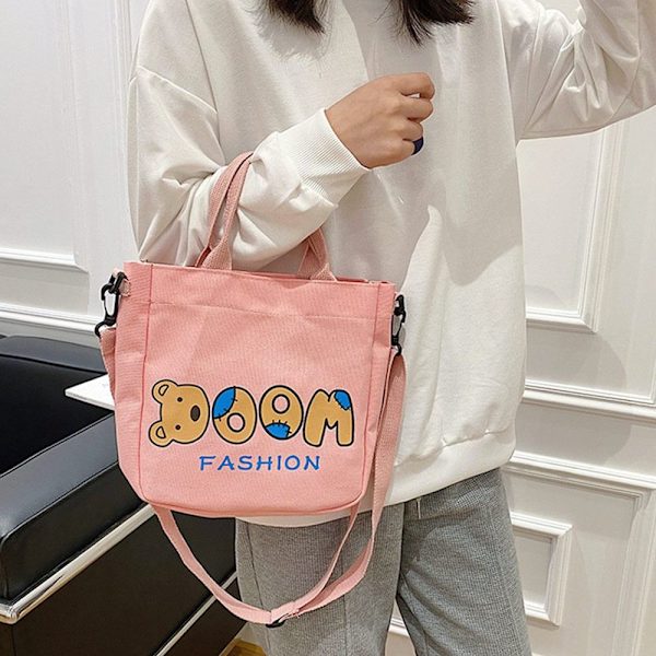 Skulderveske Canvas Satchel HVIT white