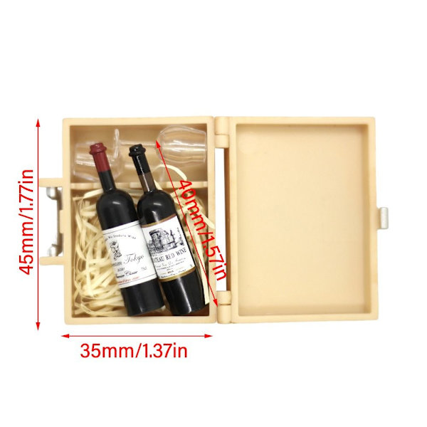1 sett Miniatyrdrikker Melk Øl Vin 4 4 4