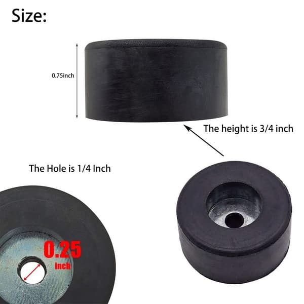 4 ST Foot Pad Bumper Vibration Pads