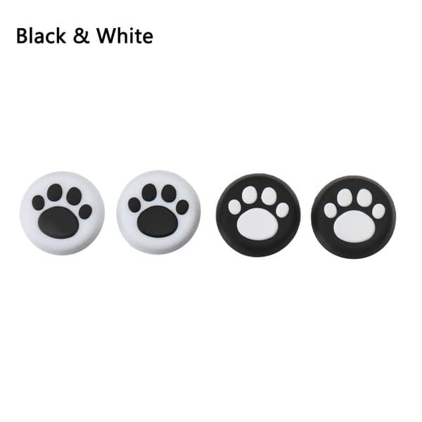 4 st PS5 Tumgrepp Silikon black&white