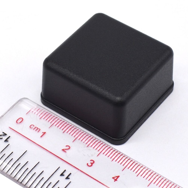 Elektronisk projektboks Vandtæt dæksel Projekt SORT 80X32X12MM Black 80x32x12mm