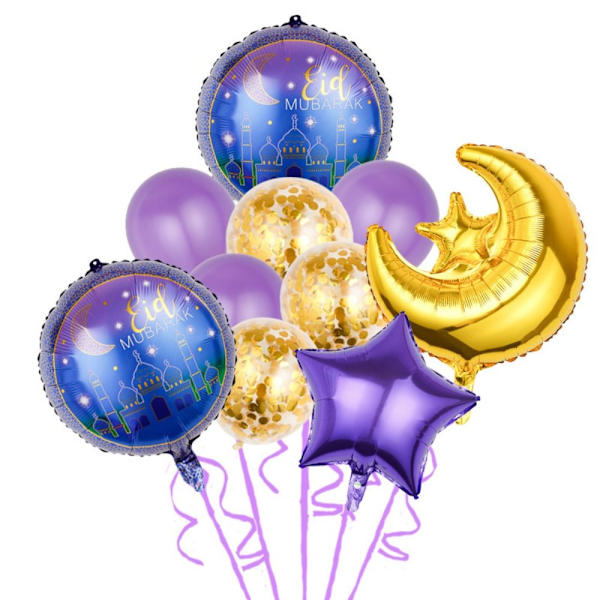 10 stk al-Adha Ballon Eid Mubarak Balloner 01 01