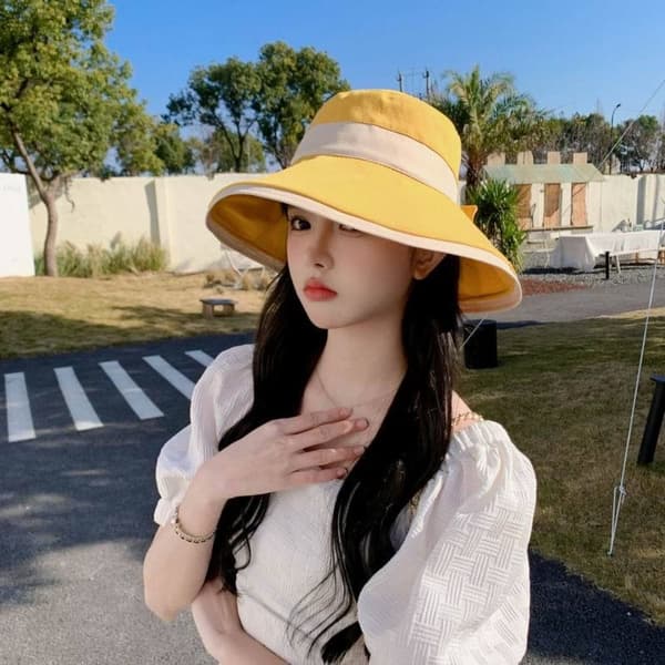 Bucket Hat Beach Cap KELTAINEN Yellow