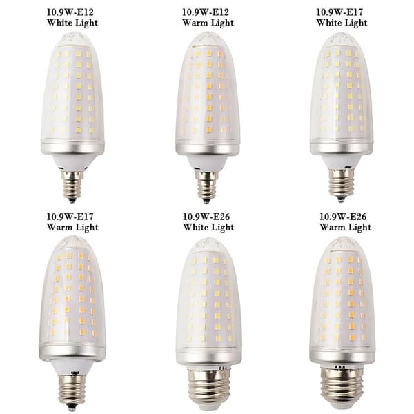 LED Mais Lyspærer Mais Lampe 10,9W-E26HVIT LYS HVIT LYS 10.9W-E26White Light