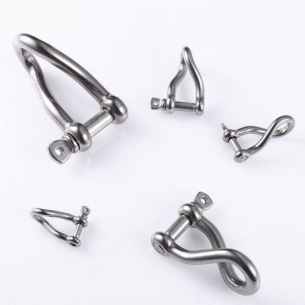 Kiinteä karabiini D jousi niitit 4mm 4mm