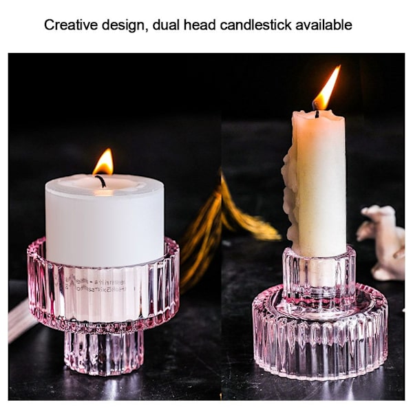 Ljushållare Ljusstake ROSA 1 SET 1 SET pink 1 set-1 set