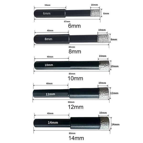 Loddet Bit Bor 12MM 12mm