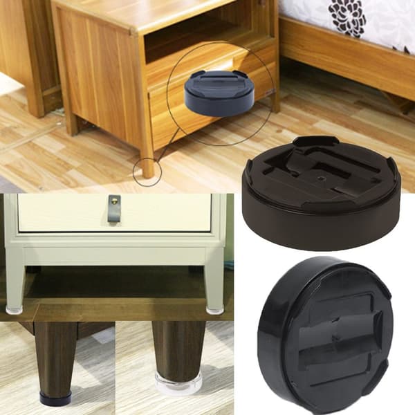 Bed Risers Möbellyft SVART Black