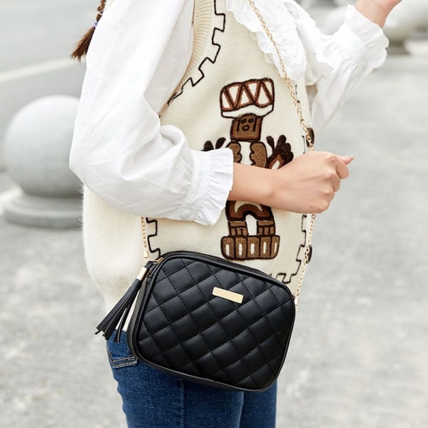 Messenger Bag Dame Skulderveske SVART black