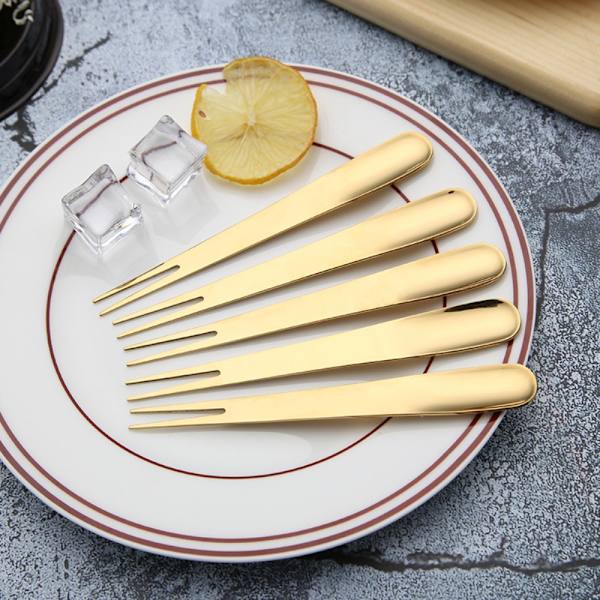 Desert Fork Spoon GOLD HAARUKKA gold Fork-Fork