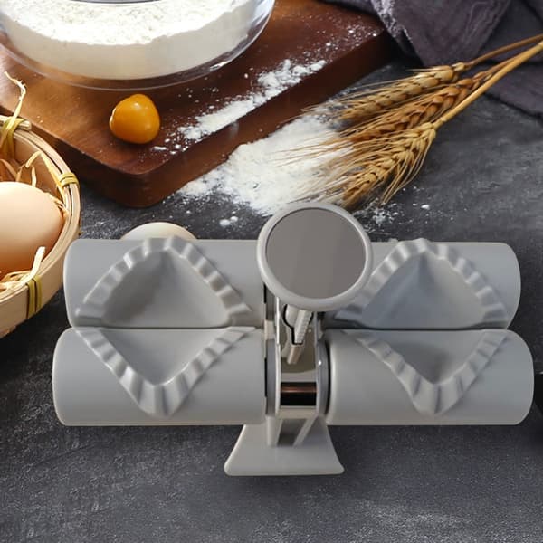 Helautomatisk Dumpling Machine Dubbelhuvud White