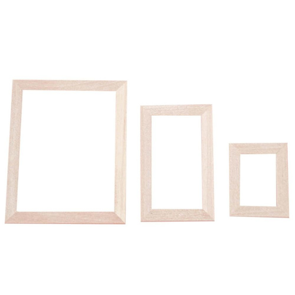 4 kpl puuhuonekalujen valokuvakehys malli 3,7X6X0,5CM2 2 3.7x6x0.5cm2