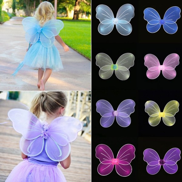 Fairy Dress Up Butterfly Wings BLÅ blue