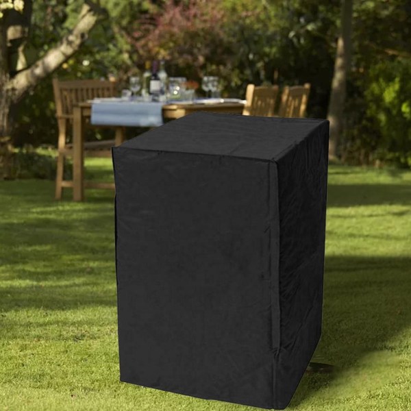 Terrassestolebetræk Sæde Støvbetræk SORT 68X68X72CM black 68x68x72CM