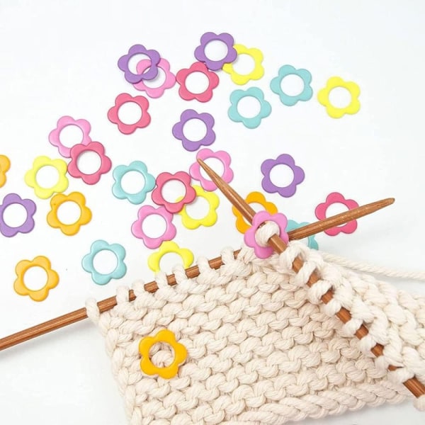 Knitting Stitch Alloy Flower Shape Flower Shape Knitting