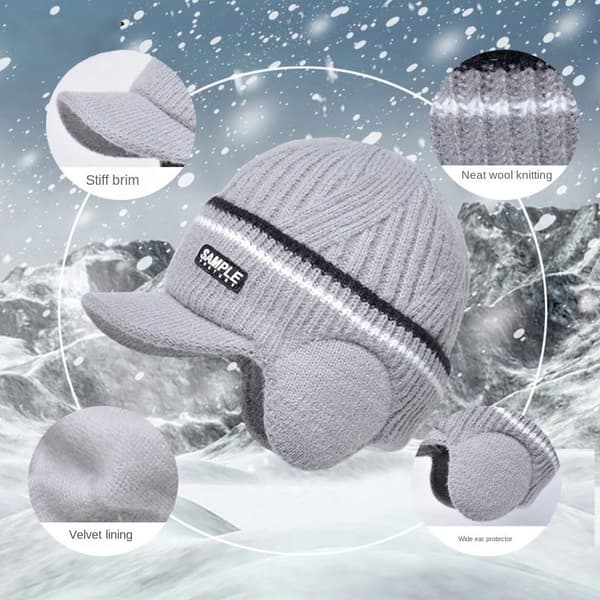 Pipot Hatut Neulottu Cap GRAY grey