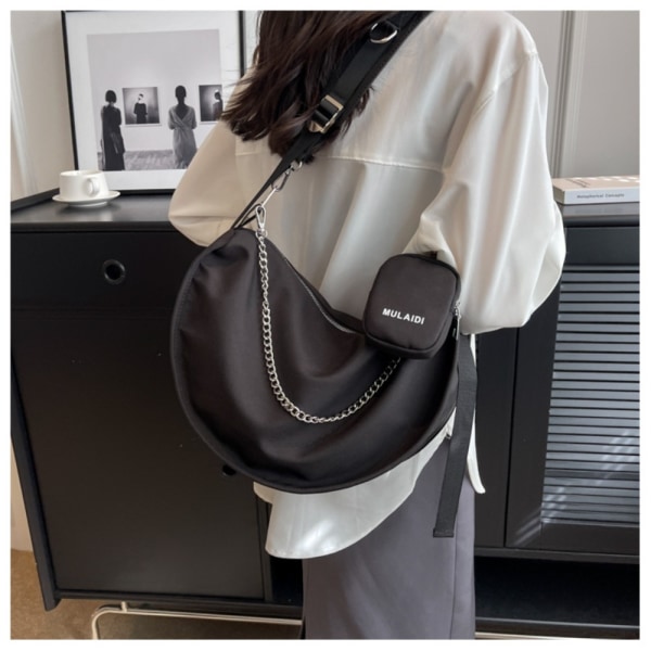 Lærredstaske Crossbody-taske HVID White