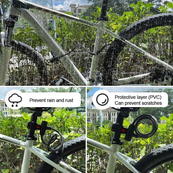 90 cm motorsykkel hengelås sykkelkjedelås tyverisikring Black