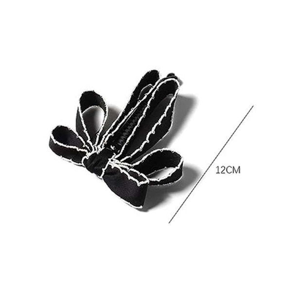 Bow Banana Hair Clip Ponytail Claw Clip MUSTA Black