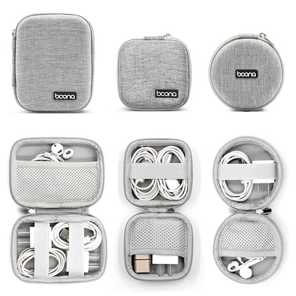 Digital opbevaringstaske USB-kabeltasker SORT STYLE 1 STYLE 1 black Style 1-Style 1