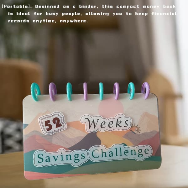 52 Week Savings Challenge Budget Book Money Saving Organizer