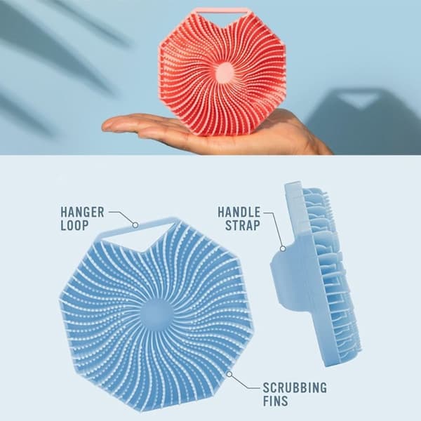 Duschborste Skin Scrubber BLÅ blue