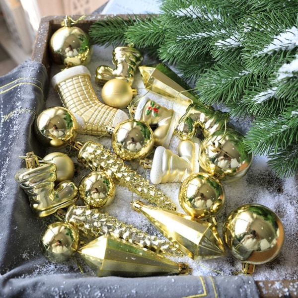 21STK/Eske Juletrepynt Juleballpynt gold