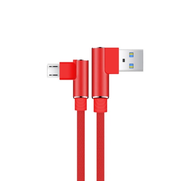 2 Stk Datakabel Ladekabel RØD MICRO USB MICRO USB Red Micro USB-Micro USB