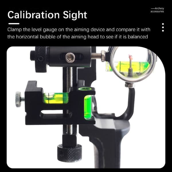 2st/ Set Bow Level Positioner Horisontell Bubble Kalibrering Black