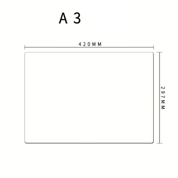 Køleskabsmærkat Magnetisk opslagstavle A3 A3 A3