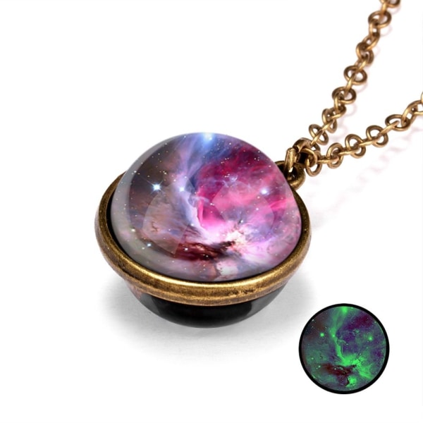 3 STK Glow Planet Halskjede Galaxy Chain C C C