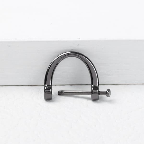 D-ring Spänne Lås SVART 17MM Black 17mm