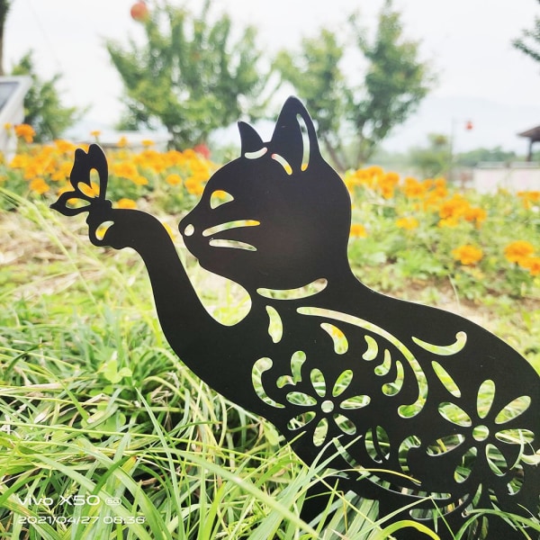 1st Cat Decoration Lovely Cat Silhouette