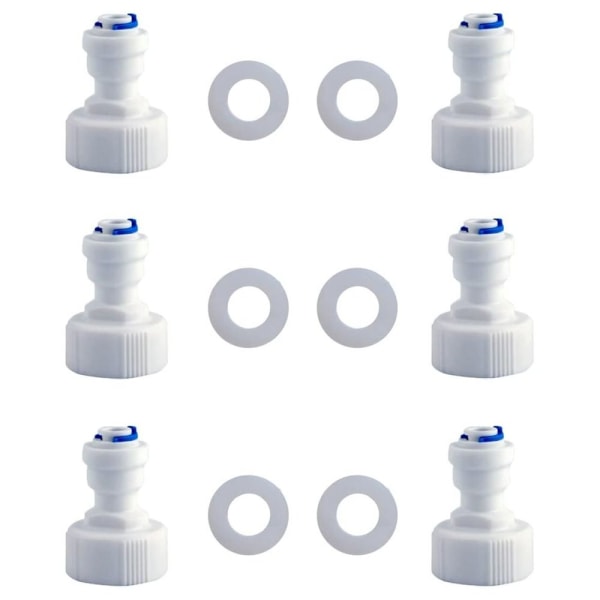 6 st vattenrenare Adapter Variabel diameter genom intern 6 pcs